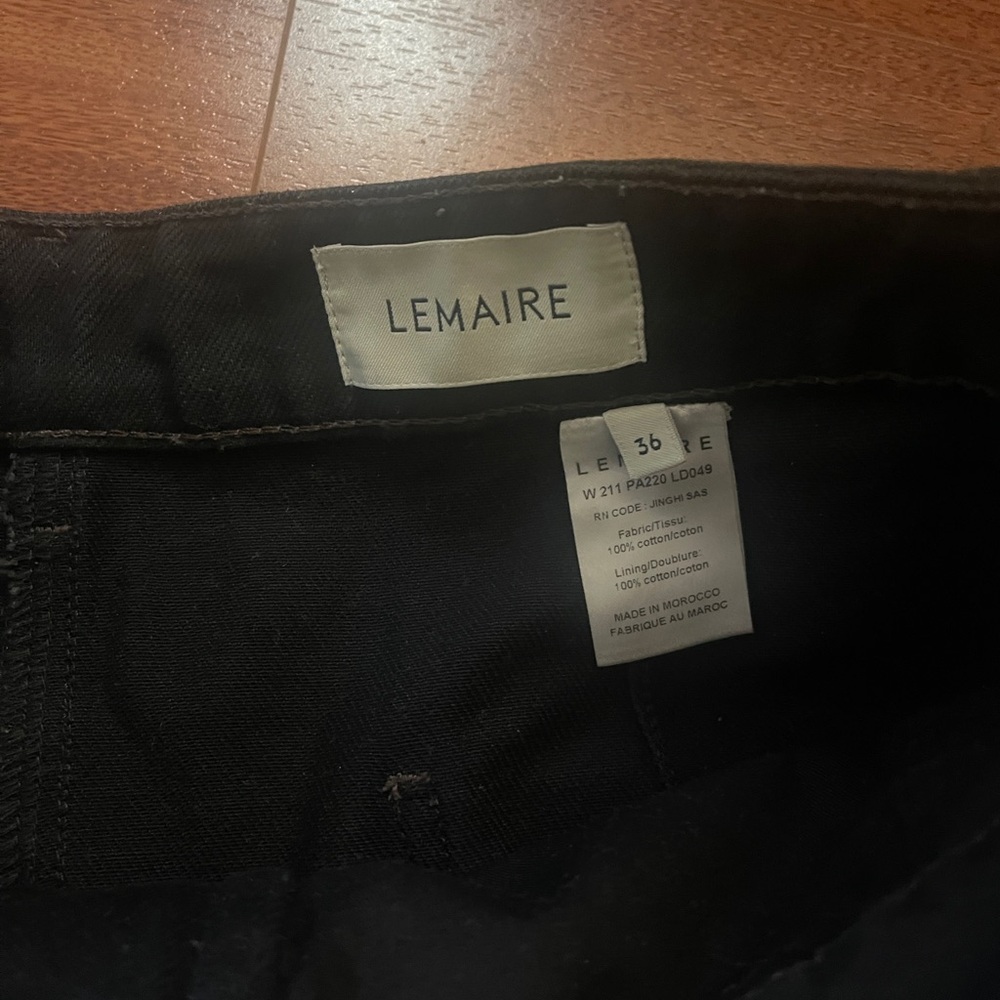 Lemaire Black Twisted Jeans